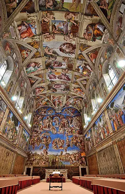 la cappella sistina de michel ange plafond